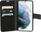 Mobiparts Galaxy S21 - Wallet Case - Saffiano motief - Zwart