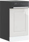 vidaXL - Vaatwaspaneel - Kalmar - 45x1,5x67 - cm - bewerkt - hout - hoogglans - wit