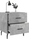 vidaXL - Nachtkastjes - 2 - st - 40x35x47,5 - cm - bewerkt - hout - betongrijs
