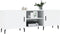vidaXL - Tv-meubel - 150x30x50 - cm - bewerkt - hout - hoogglans - wit