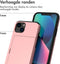 imoshion Hoesje Geschikt voor iPhone 13 Hoesje - Ruimte voor 2 pasjes - imoshion Backcover met pasjeshouder - Rosé Goud