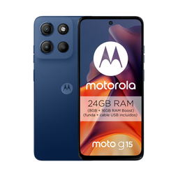 MOTOROLA moto g15 - Smartphone - 512 GB - Marineblauw