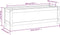 vidaXL - Plantenbak - verhoogd - 119,5x40x39 - cm - massief - douglashout