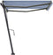 vidaXL - Luifel - vrijstaand - automatisch - 300x250 - cm - blauw - en - wit
