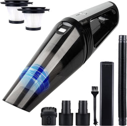 Saaf G5 Kruimeldief - 4 Opzetstukken, 3 Filters & Reistas - Kruimelzuiger - Snoerloos & Oplaadbaar - Handstofzuiger