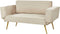 SAARELA - Slaapbank - Beige - Polyester