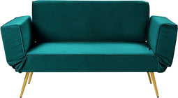 SAARELA - Slaapbank - Smaragdgroen - Fluweel