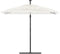 vidaXL - Parasol - met - stalen - paal - 246x246x230 - cm - wit