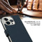 Selencia iPhone 14 Pro - Echt Lederen Bookcase - 3 Pashouders - Blauw