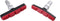 Saccon Remblokkenset Pm22r V-brake 60 Mm Zwart/rood