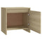 Nachtkastje 45x34x44,5 cm bewerkt hout sonoma eikenkleurig