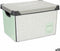 Opbergbak met Deksel Home Vierkant Grijs Plastic 17 L 28 x 22 x 37 cm (12 Stuks)