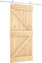 vidaXL - Schuifdeur - met - beslag - 95x210 - cm - massief - grenenhout