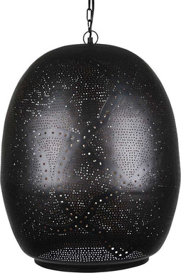 Safaary - Arabische Hanglamp Basma Zwart Goud Ø 45 x 59cm
