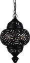 Safaary - Arabische Hanglamp Zebra Amira Zwart Goud Ø 23 x 39cm