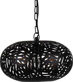 Safaary - Arabische hanglamp Zebra Mina Zwart Goud Ø 32 x 21cm