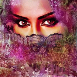 Safaary - Arabische schilderij Beautiful Lina Roze - 50x50 CM