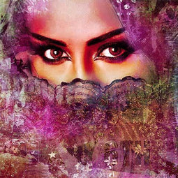 Safaary - Arabische schilderij Beautiful Lina Roze - 70x70 CM