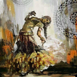 Safaary - Arabische Schilderij Oriëntaalse Buikdanseres - 70x70 CM