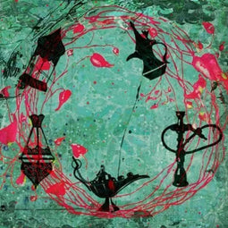 Safaary - Arabische schilderij Oriëntaalse Mix Groen - 70x70 CM