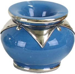 Safaary - Asbak met metaal Lichtblauw Ø 12 x 9cm