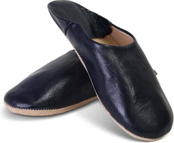 Safaary - Babouche Leer Donkerblauw - Maat 37