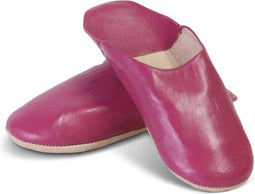 Safaary - Babouche Leer Fuchsia - Maat 41