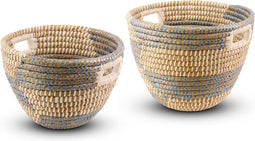 Safaary - Basket Mand Blauw van Zeegras