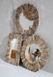 Safaary - Bazar Bizar Drijfhout Ingelijst Spiegel Naturel M - 60x60 CM