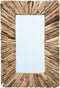 Safaary - Bazar Bizar Drijfhout Ingelijst Spiegel Naturel M - 60x60 CM