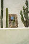 Safaary - Bazar Bizar Drijfhout Ingelijst Spiegel Naturel M - 60x60 CM