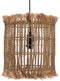 Safaary - Bazar Bizar Hanglamp Naturel M Abaca Vogelkooi - 33x33 CM