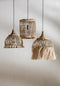 Safaary - Bazar Bizar Hanglamp Naturel M Abaca Vogelkooi - 33x33 CM