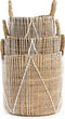 Safaary - Bazar Bizar Macrame Opbergmand Naturel Wit Small - 40x30 CM