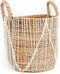 Safaary - Bazar Bizar Macrame Opbergmand Naturel Wit Small - 40x30 CM