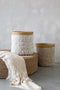 Safaary - Bazar Bizar Pandan Opbergmand Naturel Wit - 35x35 CM