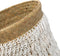 Safaary - Bazar Bizar Pandan Schelp Opbergmand Naturel Wit - 35x35 CM