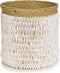 Safaary - Bazar Bizar Pandan Schelp Opbergmand Naturel Wit - 35x35 CM