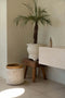 Safaary - Bazar Bizar Pandan Schelp Opbergmand Naturel Wit - 35x35 CM