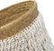 Safaary - Bazar Bizar Pandan Schelp Opbergmand Naturel Wit - 35x35 CM