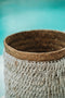 Safaary - Bazar Bizar Pandan Schelp Opbergmand Naturel Wit - 35x35 CM