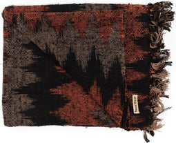 Safaary - Bazar Bizar plaid Zwart Oranje - 130x170 CM