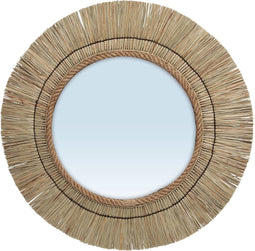 Safaary - Bazar Bizar Spiegel Naturel St Barth - 65x65 CM