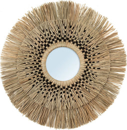 Safaary - Bazar Bizar Spiegel Naturel Zwart L Havana - 70x5 CM