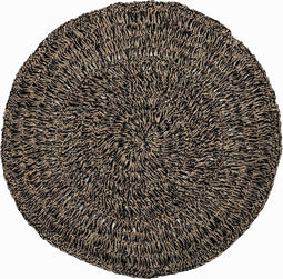 Safaary - Bazar Bizar Tapijt Naturel Zwart Ø 100cm