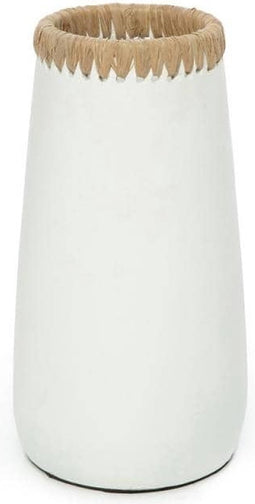 Safaary - Bazar Bizar Vaas Wit Naturel M Sneaky - 14x14 CM
