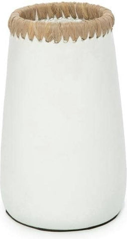 Safaary - Bazar Bizar Vaas Wit Naturel S Sneaky - 14x14 CM