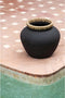 Safaary - Bazar Bizar Vaas Zwart Naturel L Styly - 33x33 CM