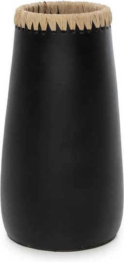 Safaary - Bazar Bizar Vaas Zwart Naturel M Sneaky - 14x14 CM