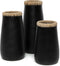 Safaary - Bazar Bizar Vaas Zwart Naturel M Sneaky - 14x14 CM